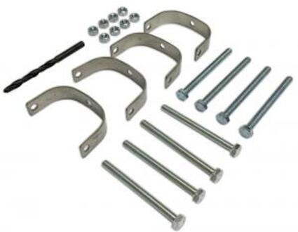 Express Bamboemat-schutting montageset rvs