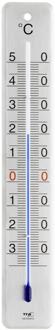 Express Binnen/buiten thermometer RVS 4,5 x 28 cm - Buitenthemometers - Temperatuurmeters Wit