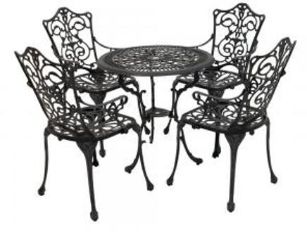 Express Bistroset Antiek 5-delig - antraciet