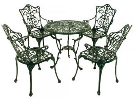 Express Bistroset Antiek 5-delig - groen