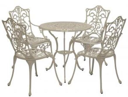 Express Bistroset Antiek 5-delig - wit