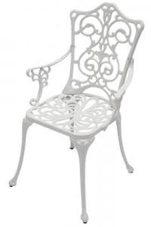 Express Bistrostoel Antiek met armleuningen - wit