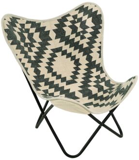 Express Brent vlinderstoel zwart|wit