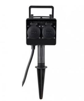 Express Buitenstopcontact 2-voudig met timer IP44 max 3680 Watt