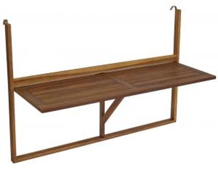 Express Degamo- Balkonhangtafel, balkontafel, 120 x 40 cm, acacia hout