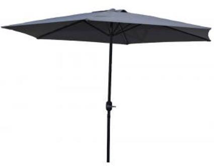 Express Degamo- Parasol, parasol 300cm, strakke parasol, zonnescherm grijs