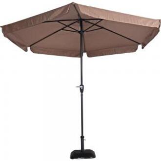 Express Gemini Parasol Taupe Ø300 cm Bruin