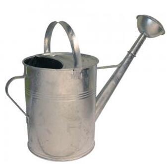 Express Gieter - zink - met broeskop - 9 liter - 56 x 24 x 41 cm - Gieters Zilverkleurig