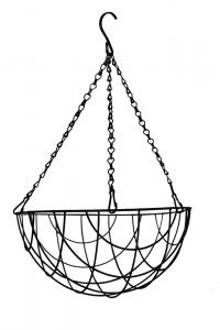 Express Hanging basket zwart gecoat Ø 30 cm
