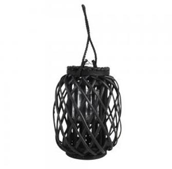 Express Houten windlicht Fohr zwart 23x30 cm