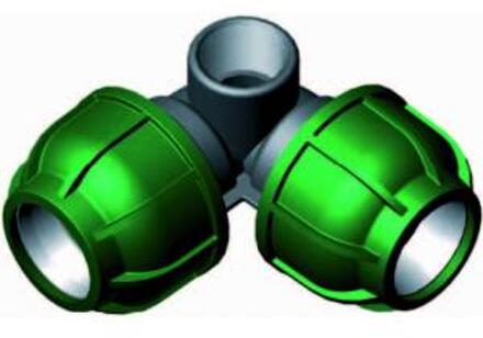 Express Kniebocht met binnendraad - buiskoppeling - 32 x 3/4" x 32 mm