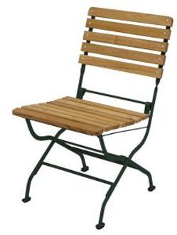 Express Luzern bistrostoel klapstoel - Robina hout Platstaal - Bruin Groen