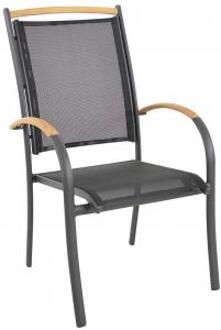 Express Monza zwarte Stapelstoel zwarte tuinstoel