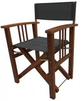 Express Regisseursstoel antraciet met houten frame