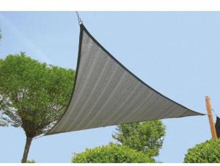 Express schaduwdoek wind doorlatend zilvergrijs 4.2 x 4.2 meter