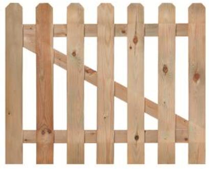 Express Tuinhekdeur geimpregneerd grenen 100 x 100 cm