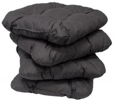 Express Tuinkussens - Polyester, Katoen - Antraciet 38 x 38 cm