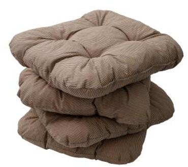 Express Tuinkussens - Polyester, Katoen - Taupe 38 x 38 cm