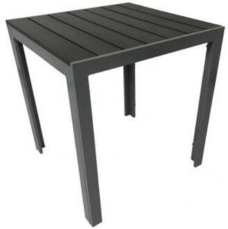 Express Tuintafel aluminium 70 x 70 cm met polywood tafelblad