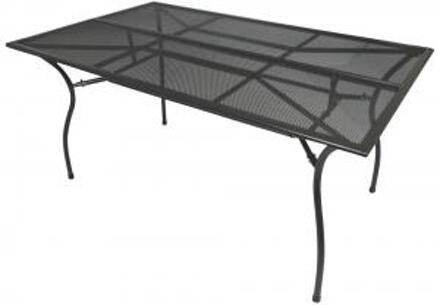 Express Tuintafel metaal rasterblad 150 x 90 cm - antraciet