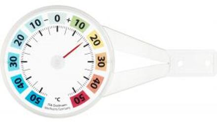 Express Venster buitenthermometer kunststof rond gekleurd 14.4 cm