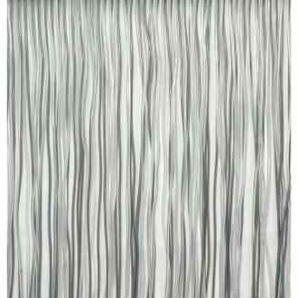 Express Vliegengordijn/deurgordijn PVC spaghetti grijs - 90 x 220 cm - Insectenwerende vliegengordijnen Zwart