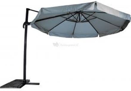 Express Zweefparasol Virgo Grijs Ø350 cm - inclusief kruisvoet