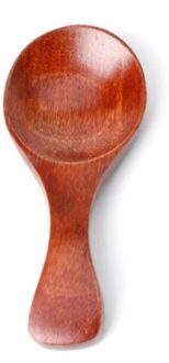 Exquise Leven Natuurlijke Houten Kleine Lepel Scoop Thee Honing Koffie Kruiderij Zout Suiker Lepel Babyvoeding Servies bruin