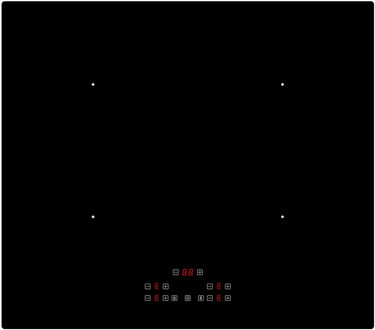 Exquisit EKI614-30 Inductie kookplaat Zwart