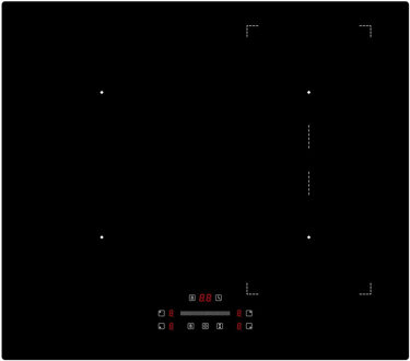 Exquisit EKI624-30 Inductie kookplaat Zwart