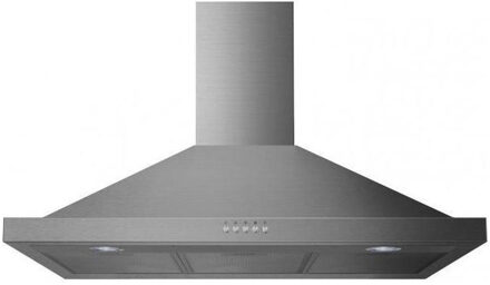 Exquisit KH92-3INOX Schouwkap Grijs