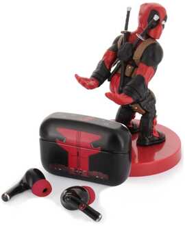 Exquisite Gaming Marvel Holdems Mini Holder & Wireless Headphones Deadpool with TWS Buds Pro 10 cm