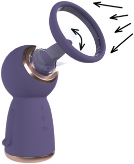 Exquisite - Oplaadbare Vulva en Borst Pomp - Paars