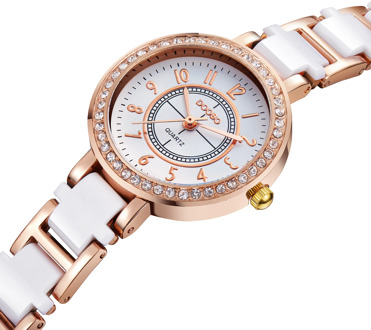 Exquisite Simple Round Women Watch Fashion and generosity Watch Best Sellers Rhinestone Chain Ladies Watch