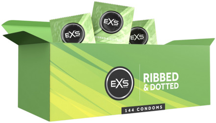 EXS 3 in 1 - Ribbed, Dotted en Flared - Condooms - 144 Stuks