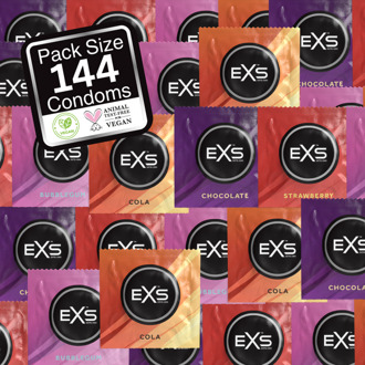 EXS Gemengde Smaken - Condoms - 144 Stuks