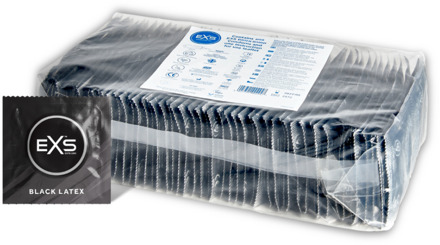 EXS Zwarte Latex Condoms - Condoms - 100 Stuks