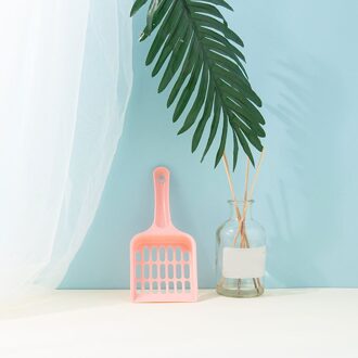 Extended Pp Kattenbakvulling Scoop Picker Schop Zand Afval Schoonmaken Tool Willekeurige Kleur donker roze
