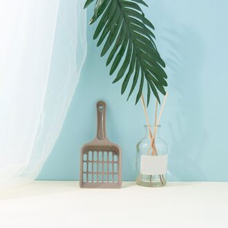 Extended Pp Kattenbakvulling Scoop Picker Schop Zand Afval Schoonmaken Tool Willekeurige Kleur Donkergrijs