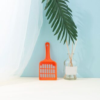 Extended Pp Kattenbakvulling Scoop Picker Schop Zand Afval Schoonmaken Tool Willekeurige Kleur Rood