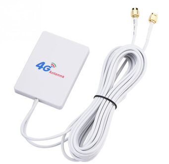 Externe 28DBI Wit LTE Antenne Kabel Connector SMA 4G 3G Signaal Versterker Verticale WIFI Netwerk Breedband TS-9 Mobiele router