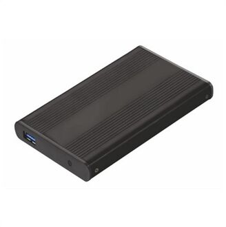 Externe Box Tooq TQE-2524B Hd 2.5 "Sata III-USB 3.0 FAT32/Ntfs/EXT2/Hfs Aluminium Zwart
