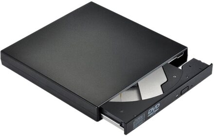 Externe Dvd Drive Optische Drive Usb 2.0 Cd Rom Speler Cd-Rw Brander Schrijver Reader Recorder Portable Voor Laptop windows Pc zwart