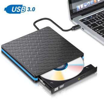 Externe Dvd Drive USB3.0 Dvd Rw Cd Rewriter Brander Draagbare Optische Drive Speler Voor Pc Laptop Macs Os Windows 10 7 8 Xp