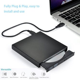 Externe Dvd Rom Optische Drive Usb 2.0 Cd/DVD-ROM CD-RW Speler Brander Slim Portable Reader Recorder Portatil Voor Laptop
