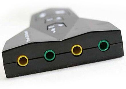 Externe USB 2.0 3D Virtual Audio Sound Card Converter 7.1 Kanaals Audio Adapter