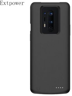 Extpower 6500Mah Power Bank Voor Oneplus 6 6T 7 8 Opladen Batterijen Voor Oneplus 7 Pro, 6800Mah 8 Pro Battery Charger Case zwart For OnePlus 8