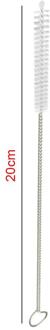 Extra Brede Lange Stro Herbruikbare 304 Rvs Rietje Metalen Stro Voor Smoothies Tapioca Parels Melk Thee 1Pcs Brush