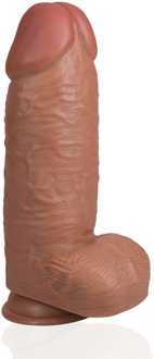 Extra Dikke Recht met Ballen 10 / 25,4 cm - Tan