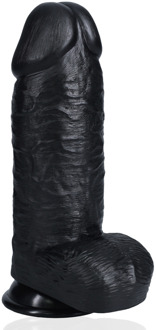 Extra Dikke Recht met Ballen 10 / 25,4 cm - Zwart